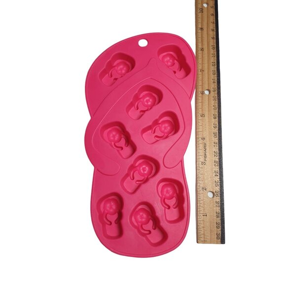 Flip Flop Silicone Ice Cube Tray Mold Chancla Candy Silicon Polymer Clay Craft - Picture 3 of 5